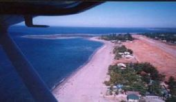 White Castle Beach from the air