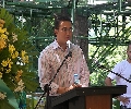 SBMA Administrator Armand Arreza at the Podium