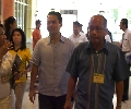 Dir. Tiotuico Greets Sec. Durano