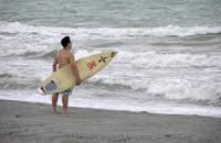 Surfing at the Beach